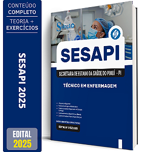 Apostila Secretaria de Estado da Saúde do Piauí 2026 - Técnico em Enfermagem
