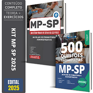 Kit Apostila Mp Sp 2026 - Auxiliar Promotoria I Administração + Testes