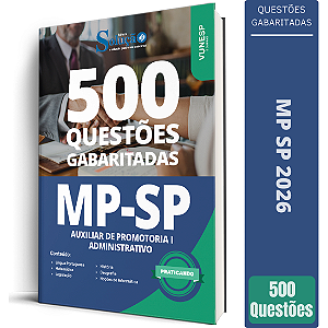 Caderno de Questões MP SP 2026 - Auxiliar de Promotoria I – Administrativo