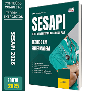 Apostila Secretaria de Estado da Saúde do Piauí 2026 - Técnico em Enfermagem