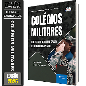 Apostila Colégio Militar 2026 - Concurso de Admissão 6º ano do Ensino Fundamental