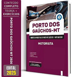 Apostila Prefeitura de Porto dos Gaúchos MT 2026 - Motorista