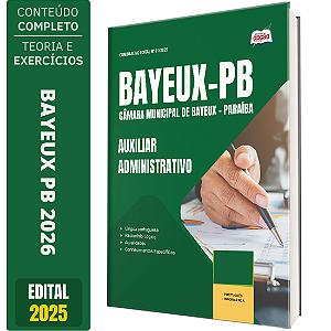 Apostila Câmara de Bayeux PB 2026 - Auxiliar Administrativo