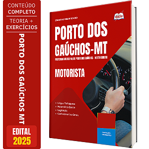 Apostila Prefeitura de Porto dos Gaúchos MT 2026 - Motorista