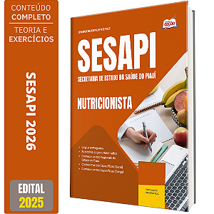 Apostila Secretaria de Estado da Saúde do Piauí 2026 - Nutricionista