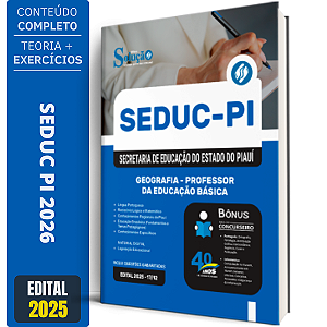 Apostila SEDUC PI 2026 - Professor de Geografia