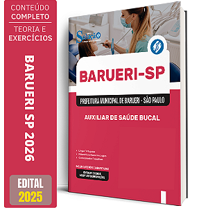 Apostila Prefeitura de Barueri SP 2026 - Auxiliar de Saúde Bucal
