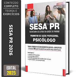 Apostila Concurso SESA PR 2026 - Psicólogo