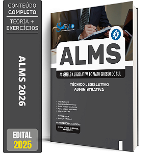 Apostila ALEMS 2026 - Técnico Legislativo - Administrativa
