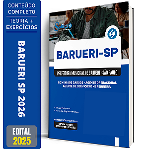 Apostila Prefeitura de Barueri SP 2026 - Nível Fundamental