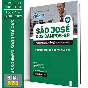 Apostila Prefeitura de São José dos Campos SP 2026 - Professor II - Português