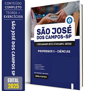 Apostila Prefeitura de São José dos Campos SP 2026 - Professor 2 - Ciências