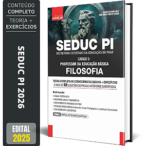 Apostila Completa Seduc Pi 2026 - Professor De Filosofia