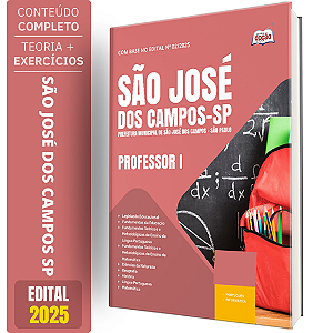 Apostila Prefeitura de São José dos Campos SP 2026 - Professor I