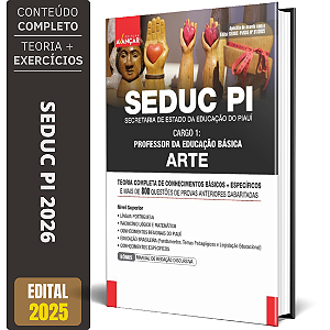 Apostila Seduc Pi 2026 - Professor De Educação Básica - Arte