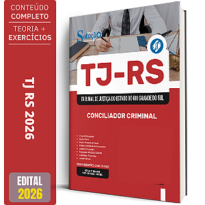 Apostila TJ RS 2026 - Conciliador Criminal