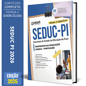 Apostila SEDUC PI 2026 - Professor de Língua Portuguesa