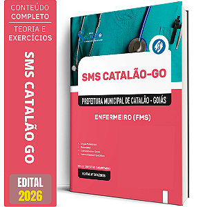 Apostila SMS Catalão GO 2026 - Enfermeiro FMS
