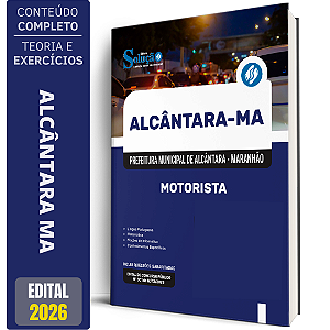 Apostila Prefeitura de Alcântara MA 2026 - Motorista