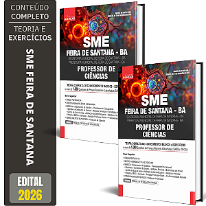 Apostila Sme Feira De Santana Ba 2026 - Professor De Ciências