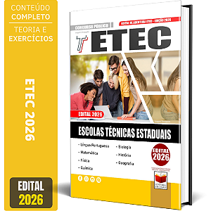 Apostila Etec 2026 - Vestibular Escolas Técnicas Estaduais