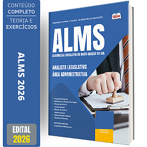 Apostila ALEMS 2026 - Analista Legislativo - Área Administrativa