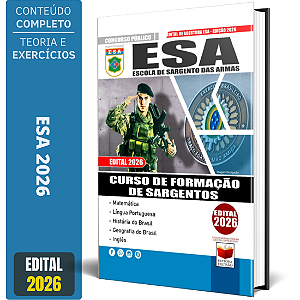 Apostila ESA 2026- Curso Formação De Sargentos - Esa