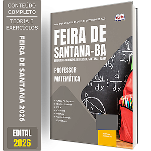 Apostila Prefeitura de Feira de Santana BA 2026 - Professor de Matemática