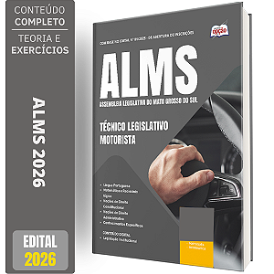 Apostila ALEMS 2026 - Técnico Legislativo - Motorista