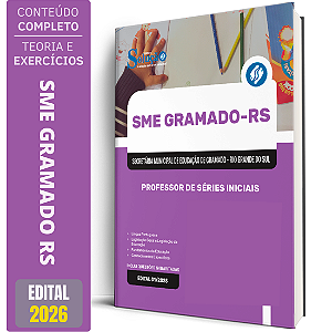 Apostila SME Gramado RS 2026 - Professor de Séries Iniciais
