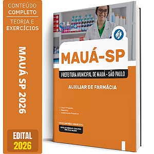 Apostila Prefeitura de Mauá SP 2026 - Auxiliar de Farmácia