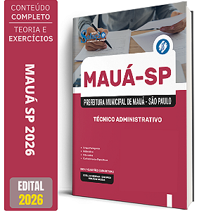 Apostila Prefeitura Mauá SP 2026 - Técnico Administrativo