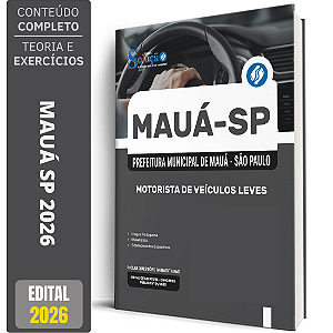 Apostila Prefeitura Mauá SP 2026 - Motorista de Veículos Leves