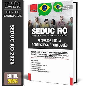 Apostila Concurso Seduc Ro 2026 - Professor Língua Portuguesa