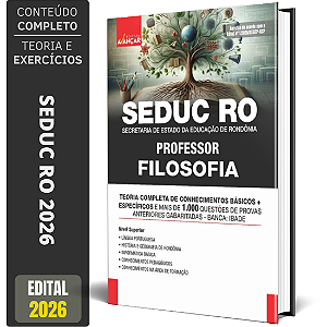 Apostila Concurso Seduc Ro 2026 - Professor Filosofia