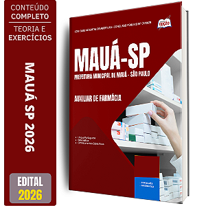 Apostila Prefeitura de Mauá SP 2026 - Auxiliar de Farmácia
