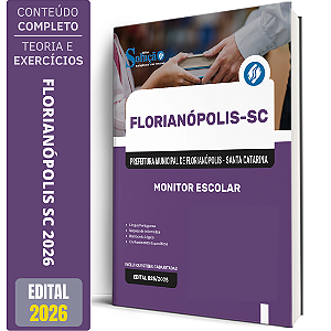 Apostila Prefeitura de Florianópolis SC 2026 - Monitor Escolar