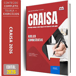 Apostila CRAISA SP 2026 - Auxiliar Administrativo