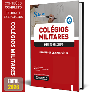 Apostila Colégio Militar 2026 - Professor de Matemática