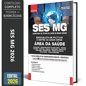 Apostila SES MG 2026 - Área Da Saúde