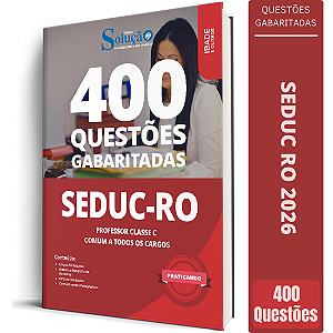 Caderno de Questões SEDUC RO 2026 - Comum a Todos os Cargos
