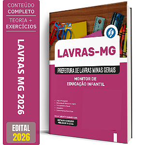 Apostila Concurso Lavras Mg 2026 - Monitor De Educação Infantil