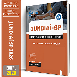 Apostila Prefeitura de Jundiaí SP 2026 - Assistente de Administração