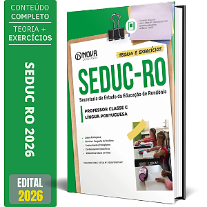 Apostila SEDUC RO 2026 - Professor Classe C - Língua Portuguesa