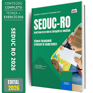 Apostila SEDUC RO 2026 - Técnico Educacional