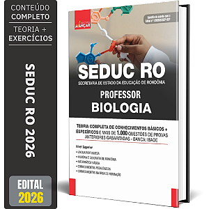 Apostila Seduc Ro 2026 - Professor De Biologia