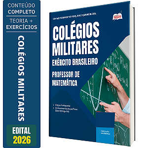 Apostila Colégio Militar 2026 - Professor de Matemática