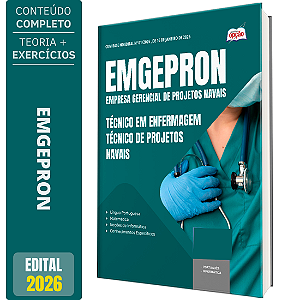 Apostila EMGEPRON 2026 - Técnico de Projetos Navais - Técnico em Enfermagem