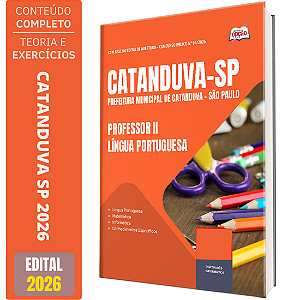 Apostila Prefeitura de Catanduva SP 2026 - Professor II - Língua Portuguesa