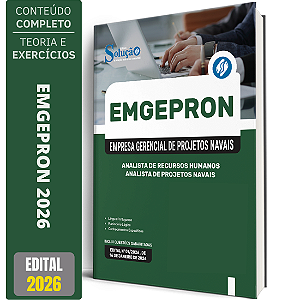 Apostila EMGEPRON 2026 - Analista de Projetos Navais - Analista de Recursos Humanos